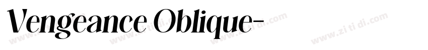 Vengeance Oblique字体转换